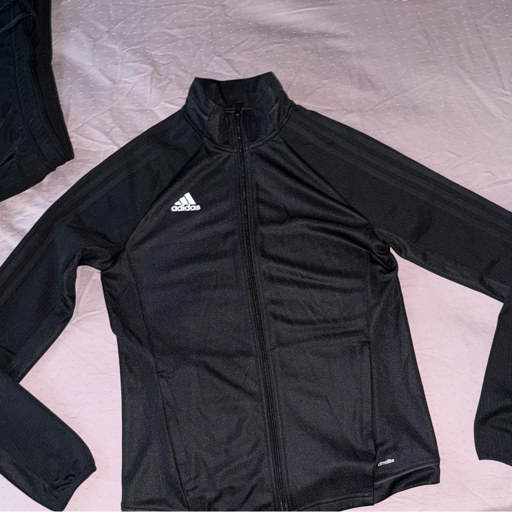 Adidas Tracksuit Black with Full-Zip Jacket